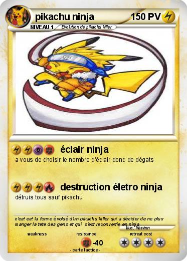 Pokemon pikachu ninja
