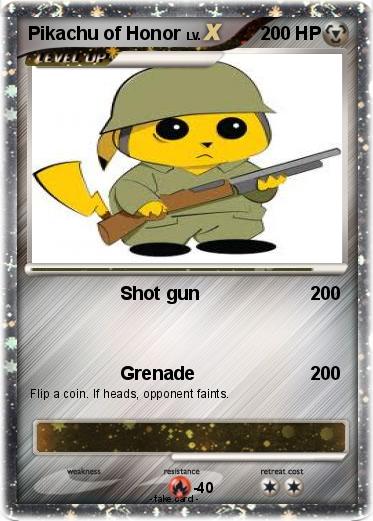 Pokemon Pikachu of Honor
