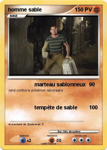 Pokemon homme sable