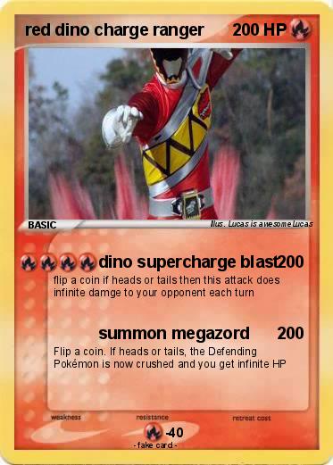Pokemon red dino charge ranger