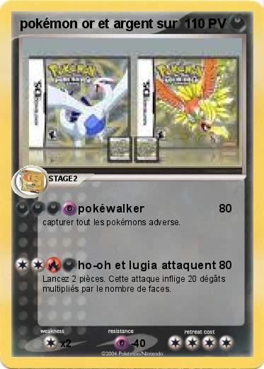 Pokemon pokémon or et argent sur 
