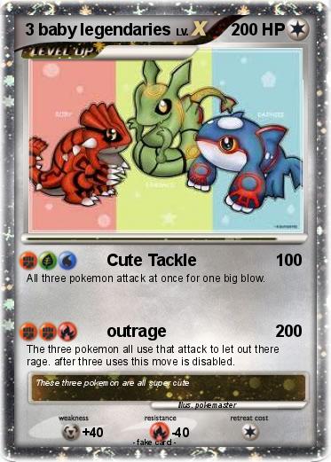 Pokemon 3 baby legendaries