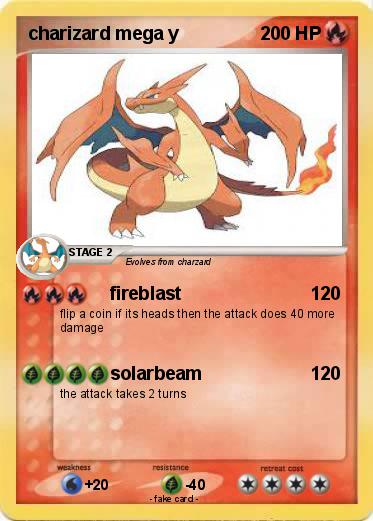Pokemon charizard mega y