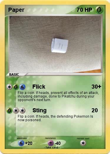 Pokemon Paper