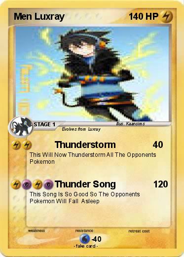 Pokemon Men Luxray
