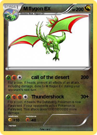 Pokemon M flygon EX