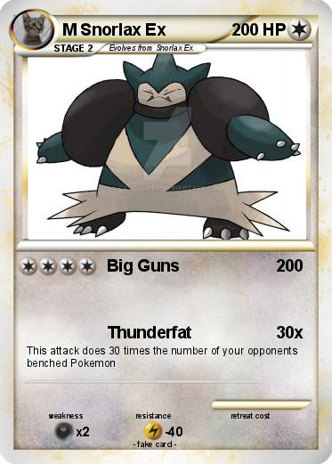 Pokemon M Snorlax Ex