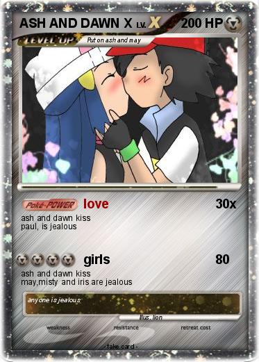 Pokemon ASH AND DAWN X
