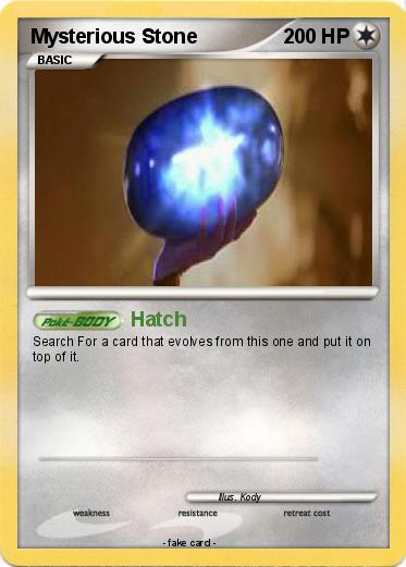 Pokemon Mysterious Stone