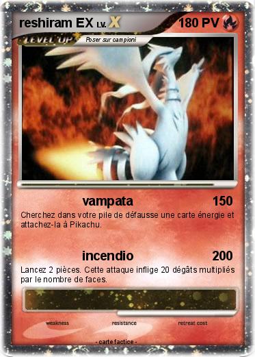 Pokemon reshiram EX