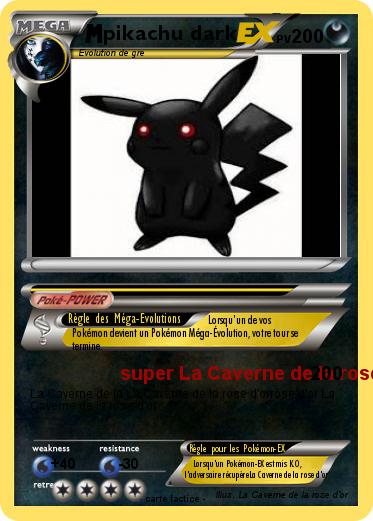 Pokemon pikachu dark