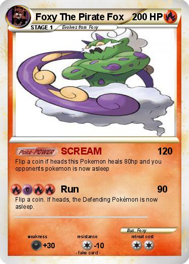 Pokemon Foxy The Pirate Fox