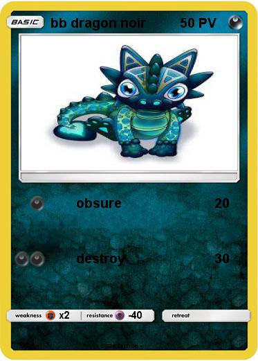 Pokemon bb dragon noir