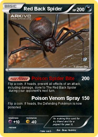 Pokemon Red Back Spider