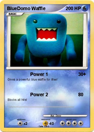 Pokemon BlueDomo Waffle