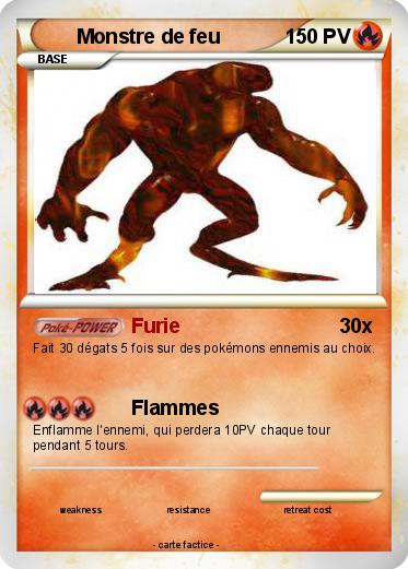 Pokemon Monstre de feu