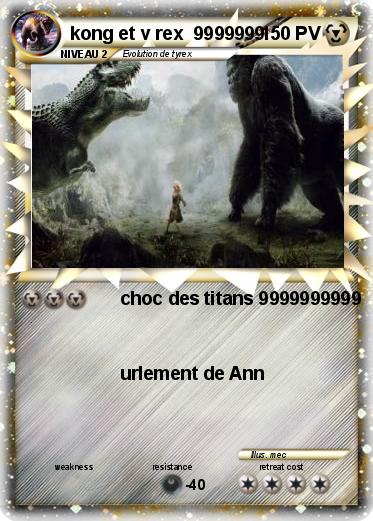 Pokemon kong et v rex  9999999
