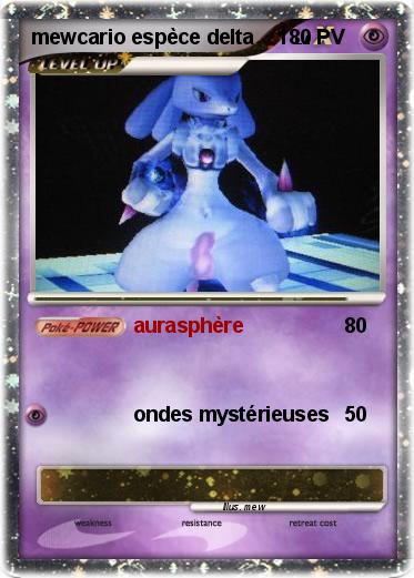 Pokemon mewcario espèce delta    1
