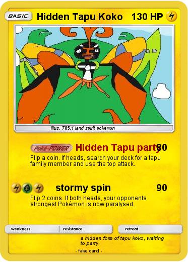 Pokemon Hidden Tapu Koko