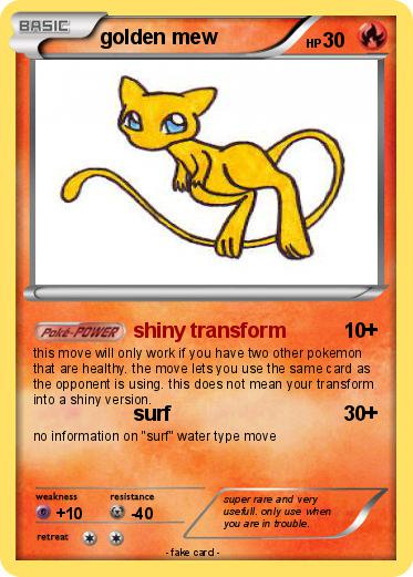 Pokemon golden mew
