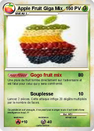 Pokemon Apple Fruit Giga Mix