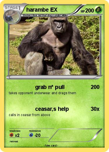 Pokemon harambe EX