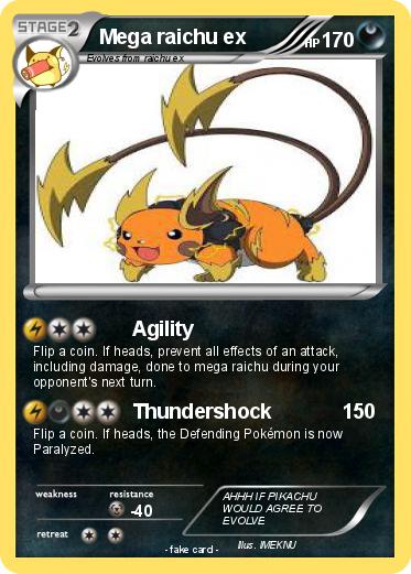 Pokemon Mega raichu ex