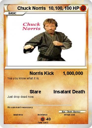 Pokemon Chuck Norris  10,100,