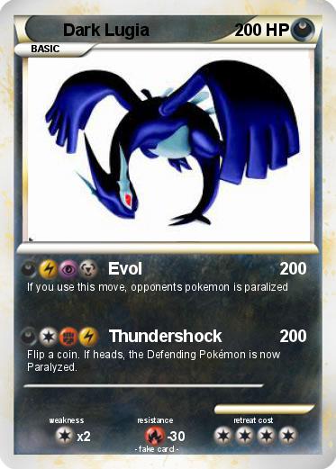 Pokemon Dark Lugia