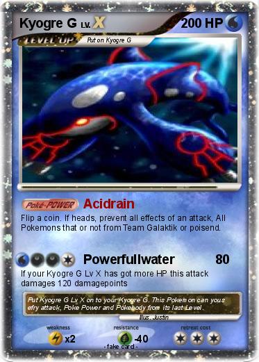 Pokemon Kyogre G