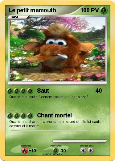 Pokemon Le petit mamouth