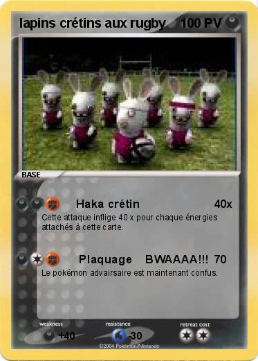 Pokemon lapins crétins aux rugby