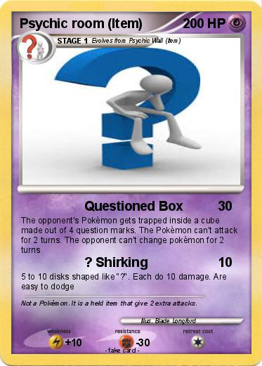 Pokemon Psychic room (Item)