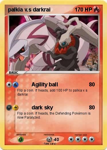 Pokemon palkia v.s darkrai