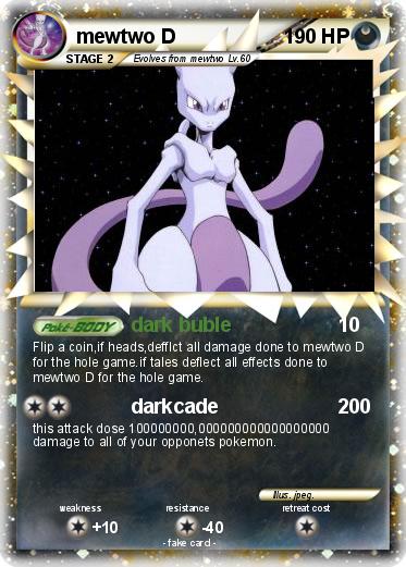 Pokemon mewtwo D