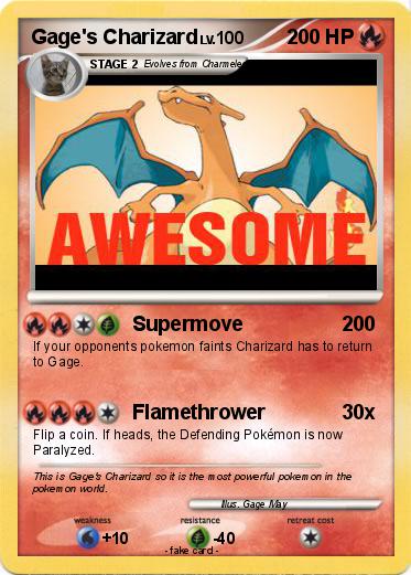 Pokemon Gage's Charizard