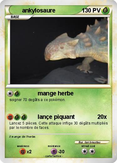 Pokemon ankylosaure