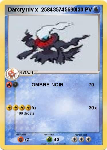 Pokemon Darcry niv x  258435745690