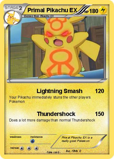 Pokemon Primal Pikachu EX