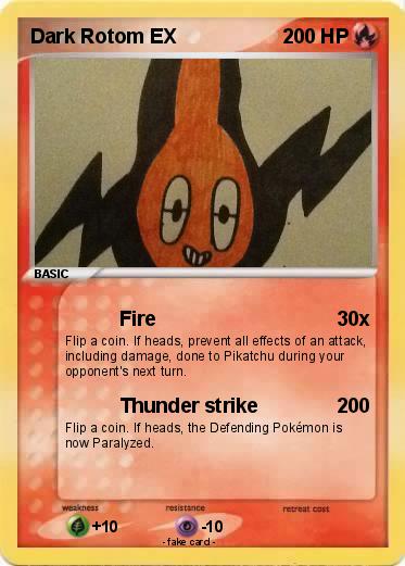 Pokemon Dark Rotom EX