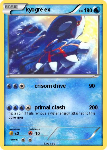 Pokemon kyogre ex