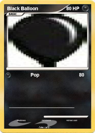 Pokemon Black Balloon
