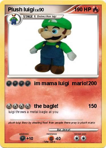 Pokemon Plush luigi