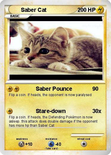 Pokemon Saber Cat
