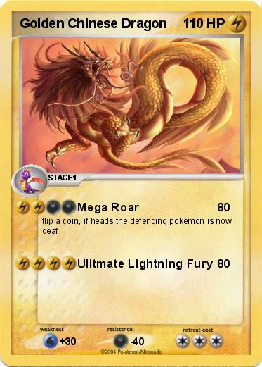 Pokemon Golden Chinese Dragon