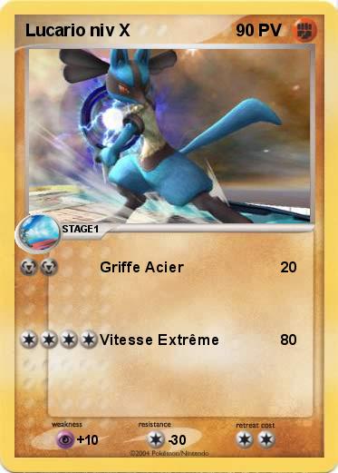 Pokemon Lucario niv X