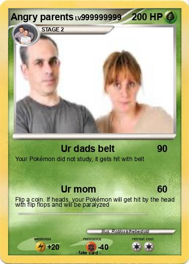 Pokemon Angry parents