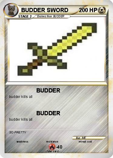 Pokemon BUDDER SWORD