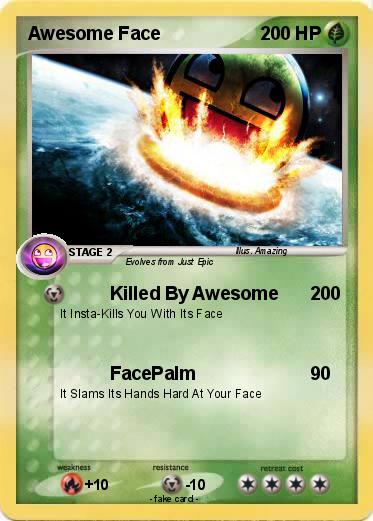 Pokemon Awesome Face