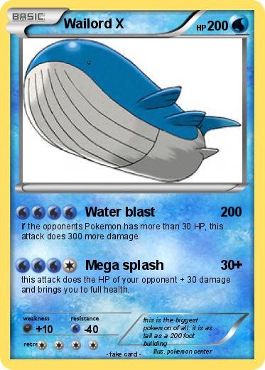 Pokemon Wailord X